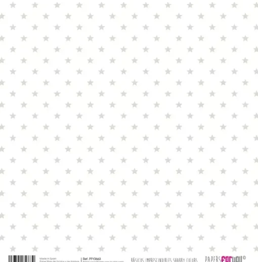 Kit de Scrapbooking Básicos Gris PapersForYou 30x30cm
