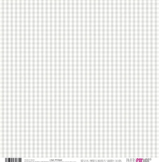 Kit de Scrapbooking Básicos Gris PapersForYou 30x30cm