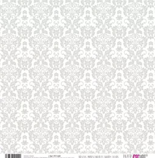 Kit de Scrapbooking Básicos Gris PapersForYou 30x30cm