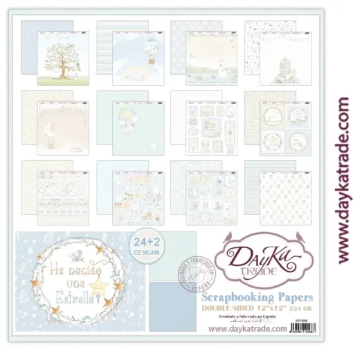 Kit de Scrapbooking Ha Nacido una Estrella Niño Dayka 30x30cm