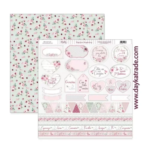 Kit de Scrapbooking Mi Primera Comunión Niña Dayka 2021 20x20cm