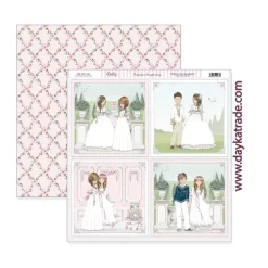 Kit de Scrapbooking Mi Primera Comunión Niña Dayka 2021 20x20cm