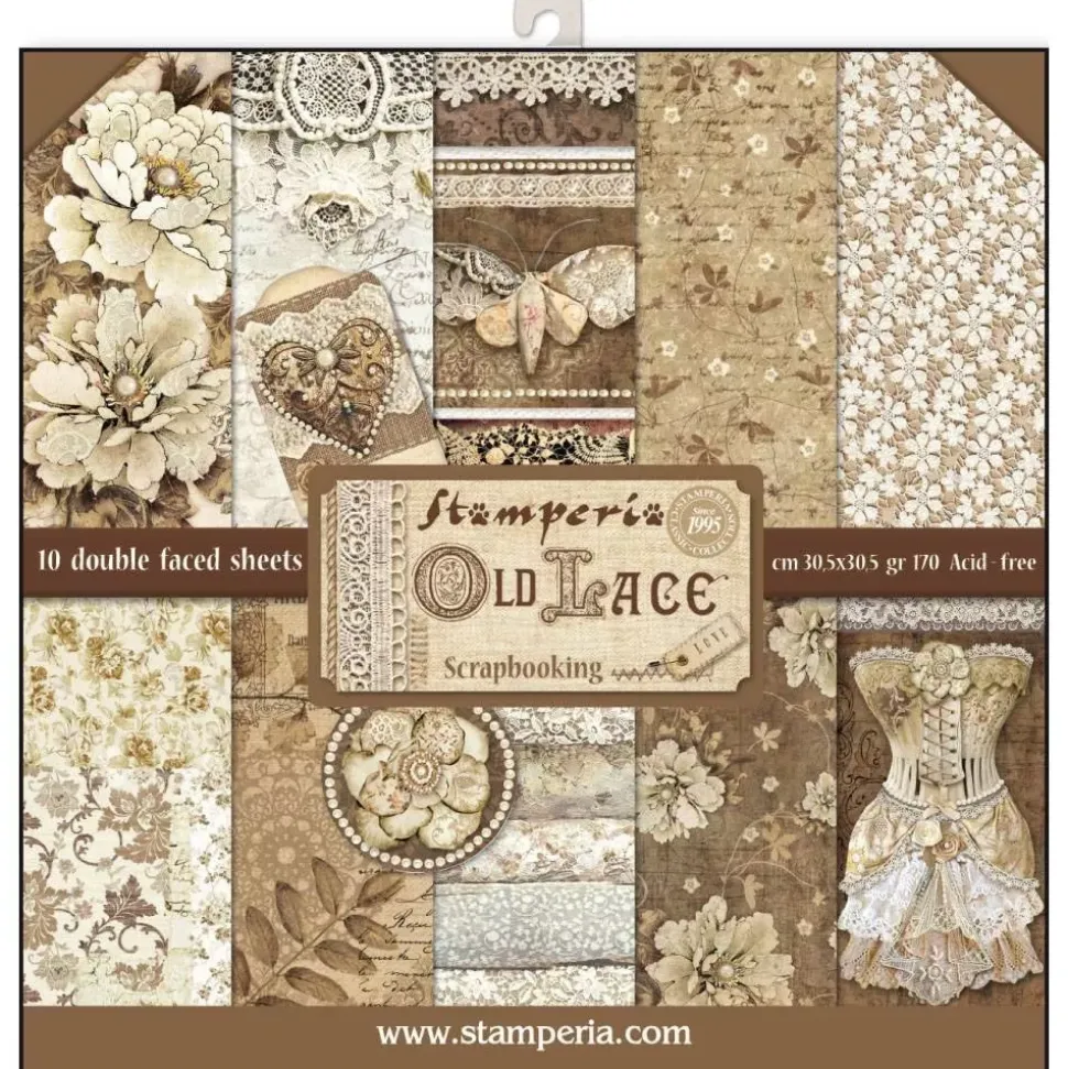 Kit de Scrapbooking Old Lace Stamperia 30x30cm