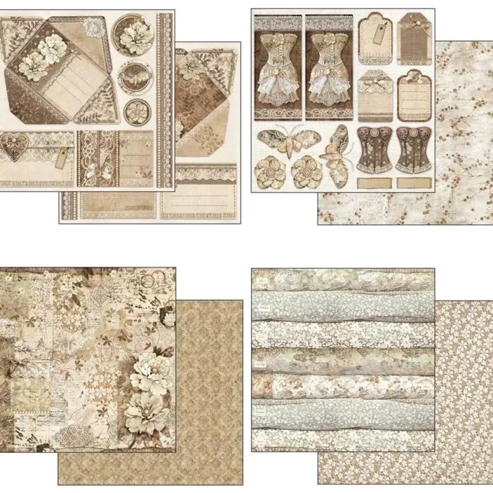 Kit de Scrapbooking Old Lace Stamperia 30x30cm