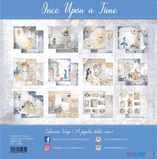 Kit de Scrapbooking Once Upon a Time PapersForYou 20x20cm