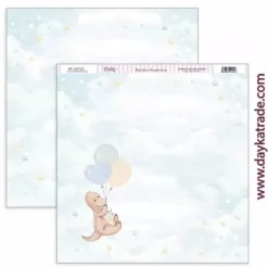 Kit de Scrapbooking Puro Amor Azules Dayka 30x30cm