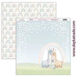 Kit de Scrapbooking Puro Amor Azules Dayka 30x30cm