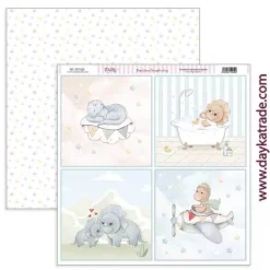 Kit de Scrapbooking Puro Amor Azules Dayka 30x30cm