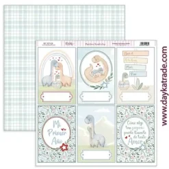 Kit de Scrapbooking Puro Amor Azules Dayka 30x30cm