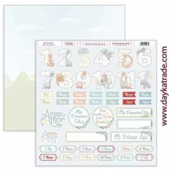 Kit de Scrapbooking Puro Amor Azules Dayka 30x30cm