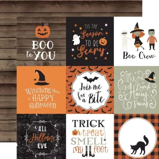 Kit de Scrapbooking Spooky Echo Park 30x30cm