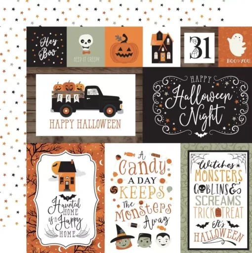 Kit de Scrapbooking Spooky Echo Park 30x30cm