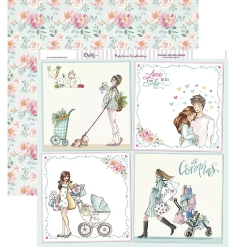 Kit de scrapbooking Voy a ser mamá Dayka 30x30cm
