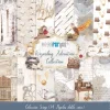 Kit de Scrapbooking Wizarding Adventure PapersForYou 30x30cm