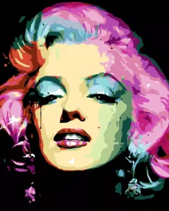 Kit Pintar Por Números Iconic Marilyn Alex Bog 40x50cm