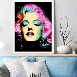 Kit Pintar Por Números Iconic Marilyn Alex Bog 40x50cm