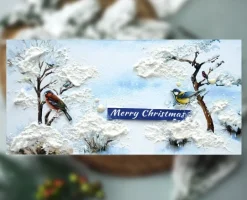Kit Tarjetas Navideñas con soporte Winter Forest Fabrika Decoru 20x10cm