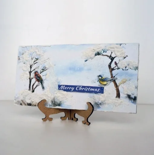 Kit Tarjetas Navideñas con soporte Winter Forest Fabrika Decoru 20x10cm