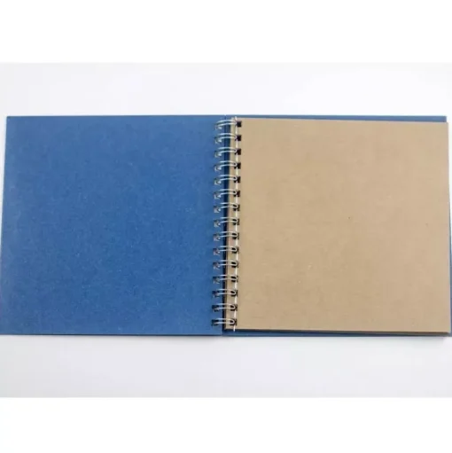 Álbum azul de anillas Manipulados Solidarios 20x20cm