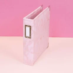 Álbum de Anillas Ecopiel Mármol Rosa Craftelier 6"x8"
