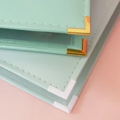 Álbum de Anillas Ecopiel Mármol Rosa Craftelier 6