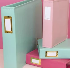 Álbum de Anillas Ecopiel Mármol Amarillo Craftelier 12