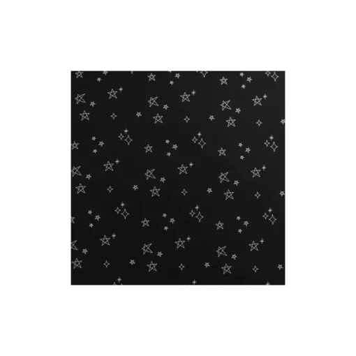 Álbum de chipboard lomo ancho Estrellas Negro Lora Bailora 6"x8"