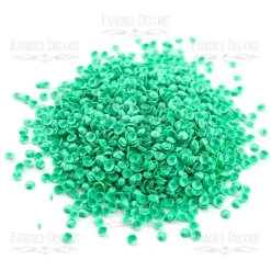 Lentejuelas Verde esmeralda 4mm Fabrika Decoru