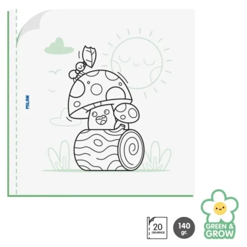 Libro para colorear Green and grow Milan
