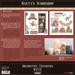 Láminas Adhesivas Santa's Workshop PapersForYou 30x30cm