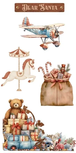 Láminas Adhesivas Santa's Workshop PapersForYou 15x30cm