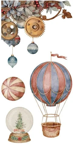 Láminas Adhesivas Santa's Workshop PapersForYou 15x30cm