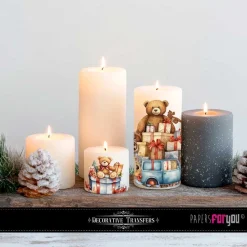 Láminas Adhesivas Santa's Workshop PapersForYou 15x30cm