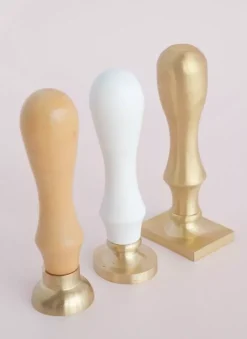 Mango de Madera Blanco para Sello Wax it Lora Bailora