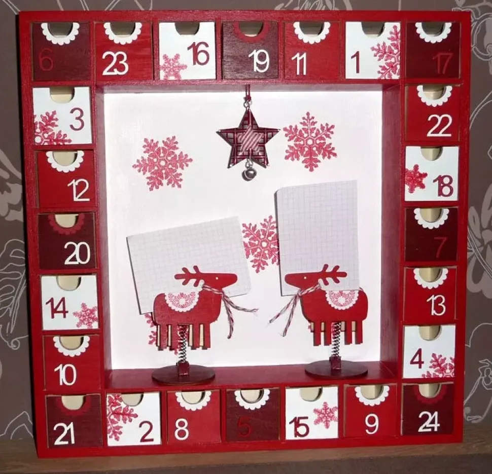 Marco Calendario de adviento de madera