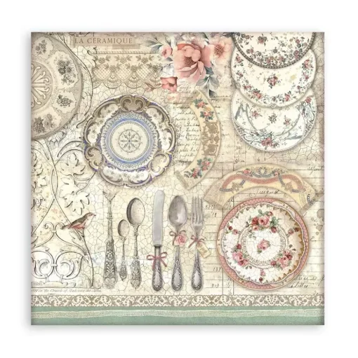 Maxi set de scrapbooking Brocante Antiques Stamperia 20x20cm