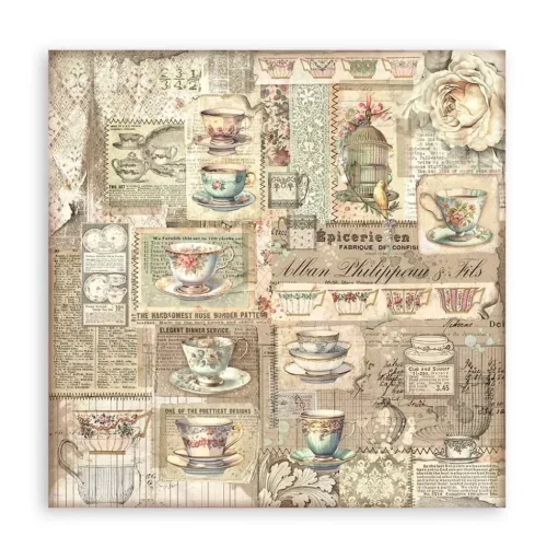 Maxi set de scrapbooking Brocante Antiques Stamperia 20x20cm