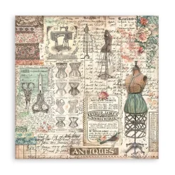 Maxi set de scrapbooking Brocante Antiques Stamperia 20x20cm