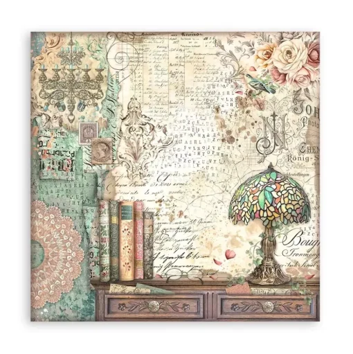 Maxi set de scrapbooking Brocante Antiques Stamperia 20x20cm