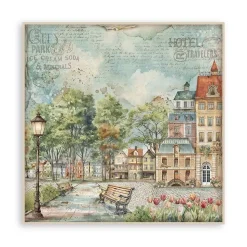 Maxi Set de scrapbooking Art of Travelling Stamperia 20x20cm