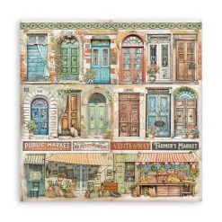 Maxi Set de scrapbooking Art of Travelling Stamperia 20x20cm