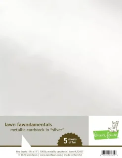 Metallic Cardstock Plata Lawn Fawn