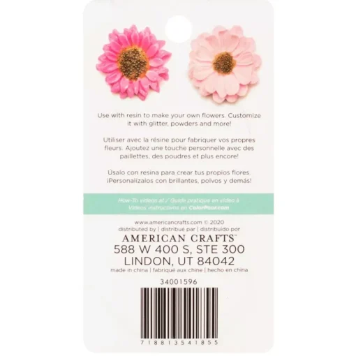 Molde Silicona Flores Color Pour Resin American Crafts