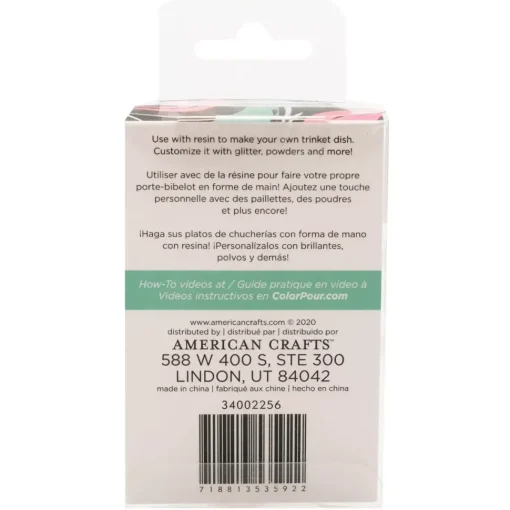 Moldes de Silicona Mano Color Pour Resin American Crafts