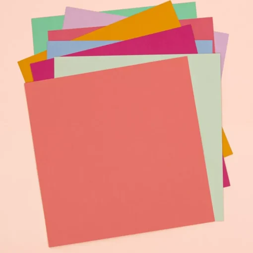 Pack de 5 Cartulinas Textura Rojo Antiguo Craftelier 30x30cm