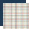 Papel ABC Plaid Back to School Carta Bella 30x30cm
