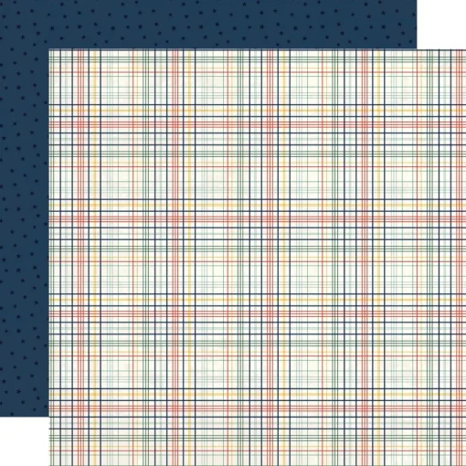 Papel ABC Plaid Back to School Carta Bella 30x30cm