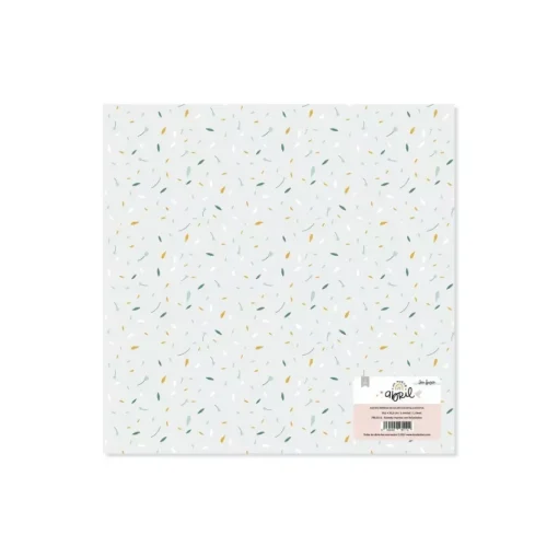 Papel de Acetato Foil Pétalos Un Nuevo Abril Lora Bailora 30x30cm