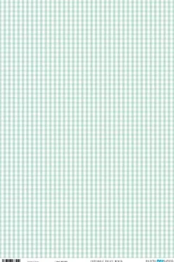 Papel de cartonaje Cuadros vichy menta PapersForYou 32x45cm