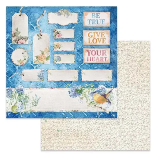 Papel Flower for you tag Stamperia 30x30cm